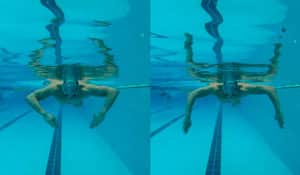 Técnica de natación: remadas 90º